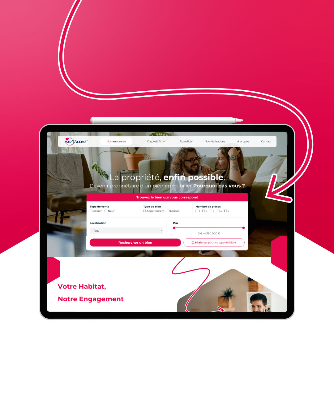 So'Access Website preview 3