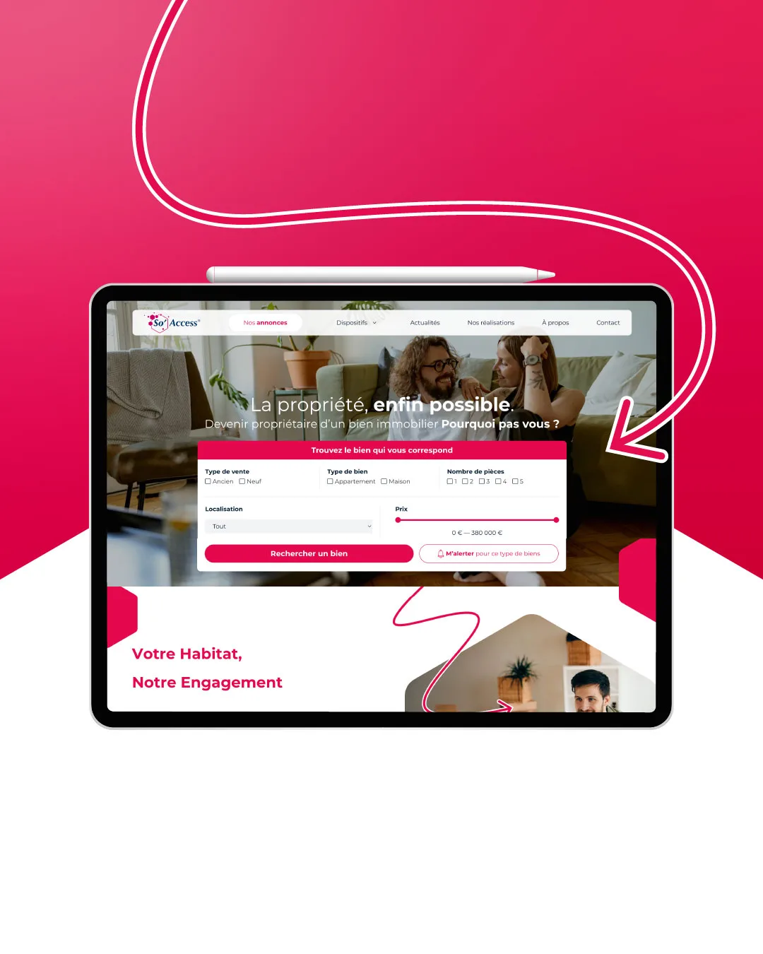 So'Access Website preview 4